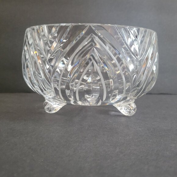 Vintage Crystal Footed Candy Dish Bowl 6" - Picture 5 of 10
